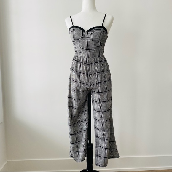 BAND OF GYPSIES | Corset Plaid Jumpsuit - Picture 2 of 8
